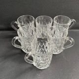 6 anciennes tasses Baccarat taille 6406
