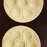 2 Proceram oyster plates from the 50s-60s