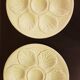 2 Proceram oyster plates from the 50s-60s