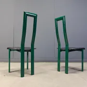 Italian Model Regia Dining Chairs by Antonello Mosca for Ycami, 1980s, set of 5