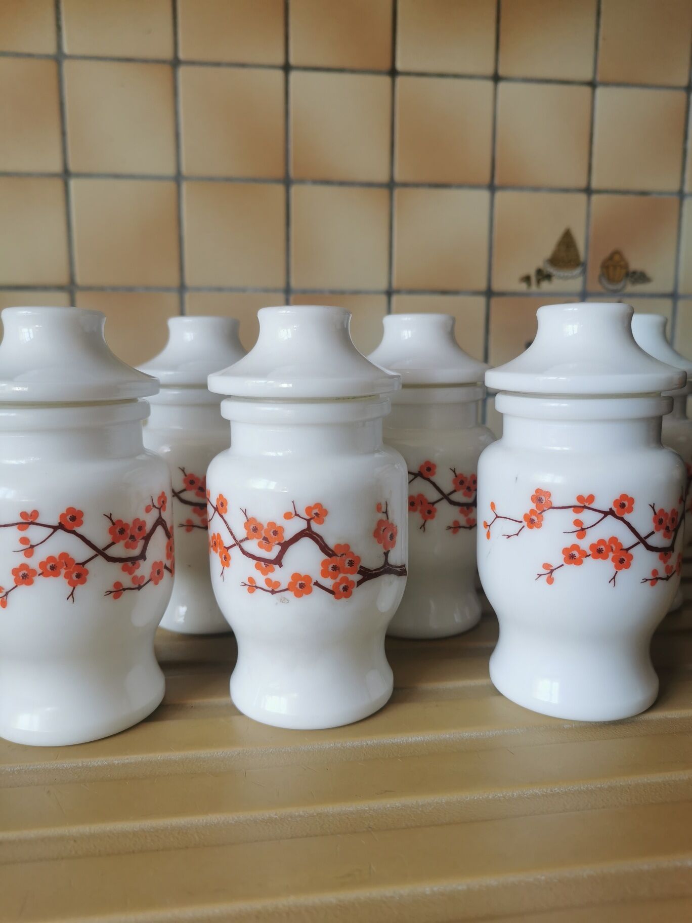6 pots salle de bain
