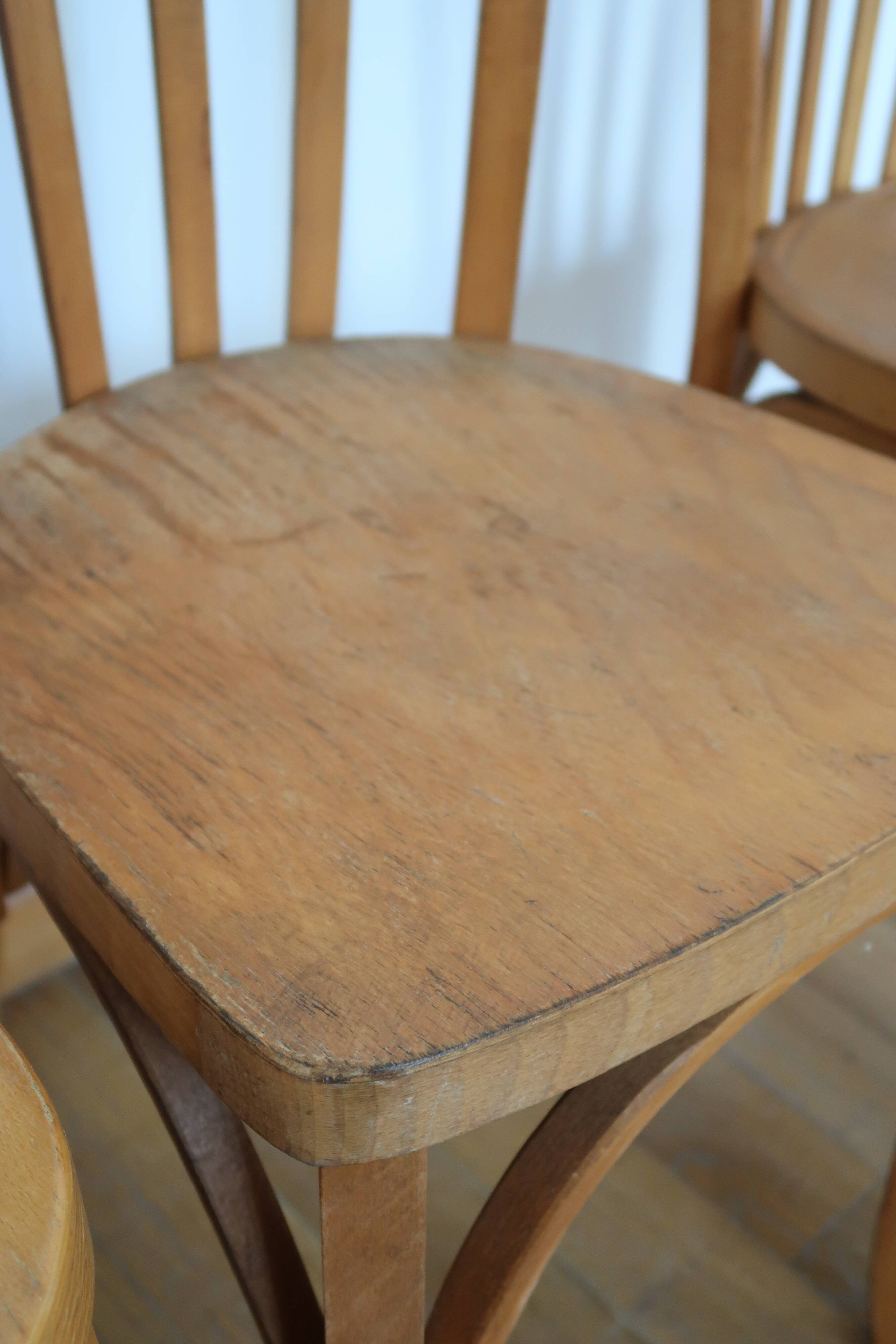 4 vintage bistro chairs