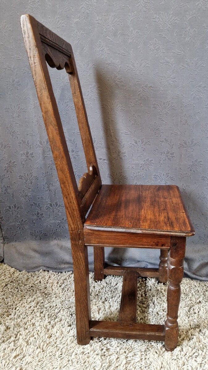 Chaise Lorraine en chêne, XIXe