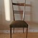 Lot of 6 Italian oak chairs from the 60s