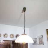 Danish Design Ceiling Lamp 70s Teak Height-adjustable