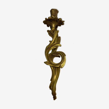 Louis XV style wall lamp in gilded bronze