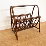 Porte revues rotin vintage