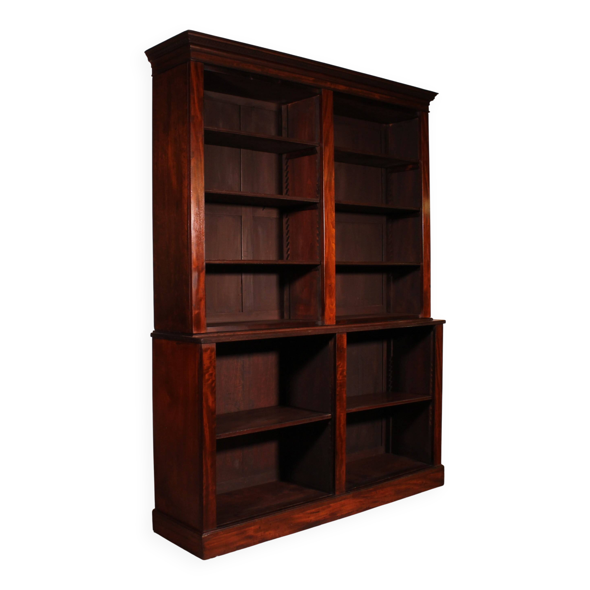 large open mahogany library - 18th century Georgian period
