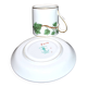 Old STAFFORDSHIRE English porcelain coffee cup litron ivy decor