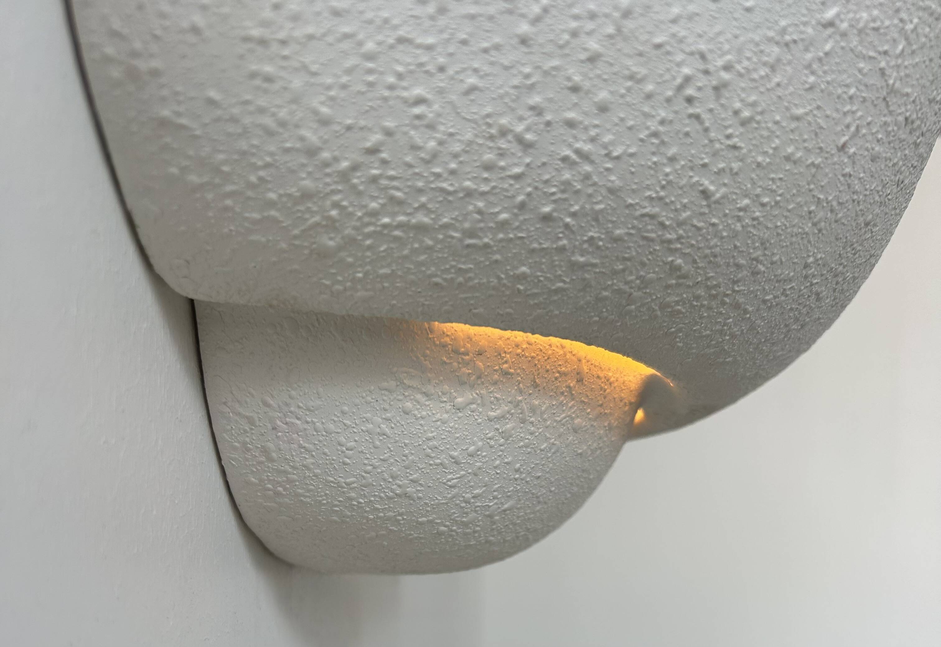 Vintage plaster wall light, France 1970