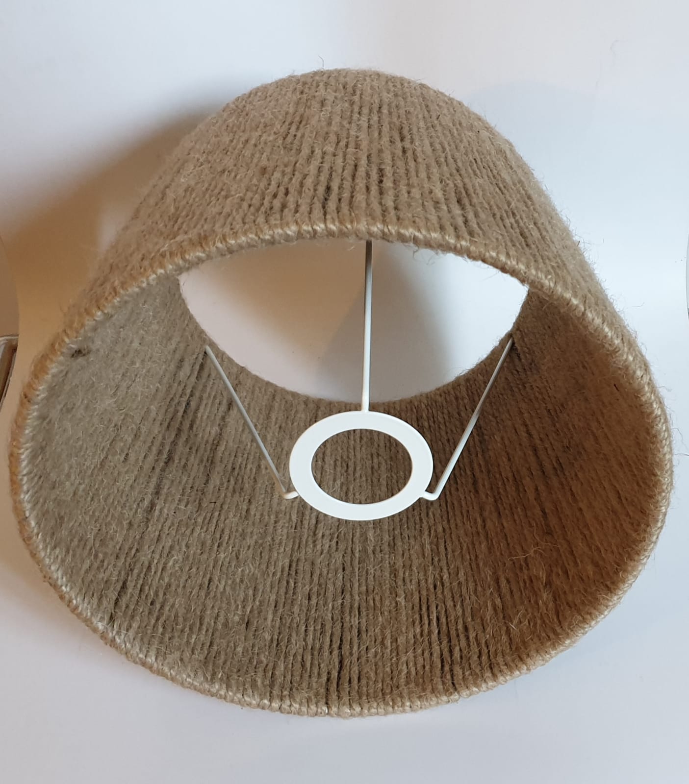 Abat-jour en corde naturelle hauteur 20 cm