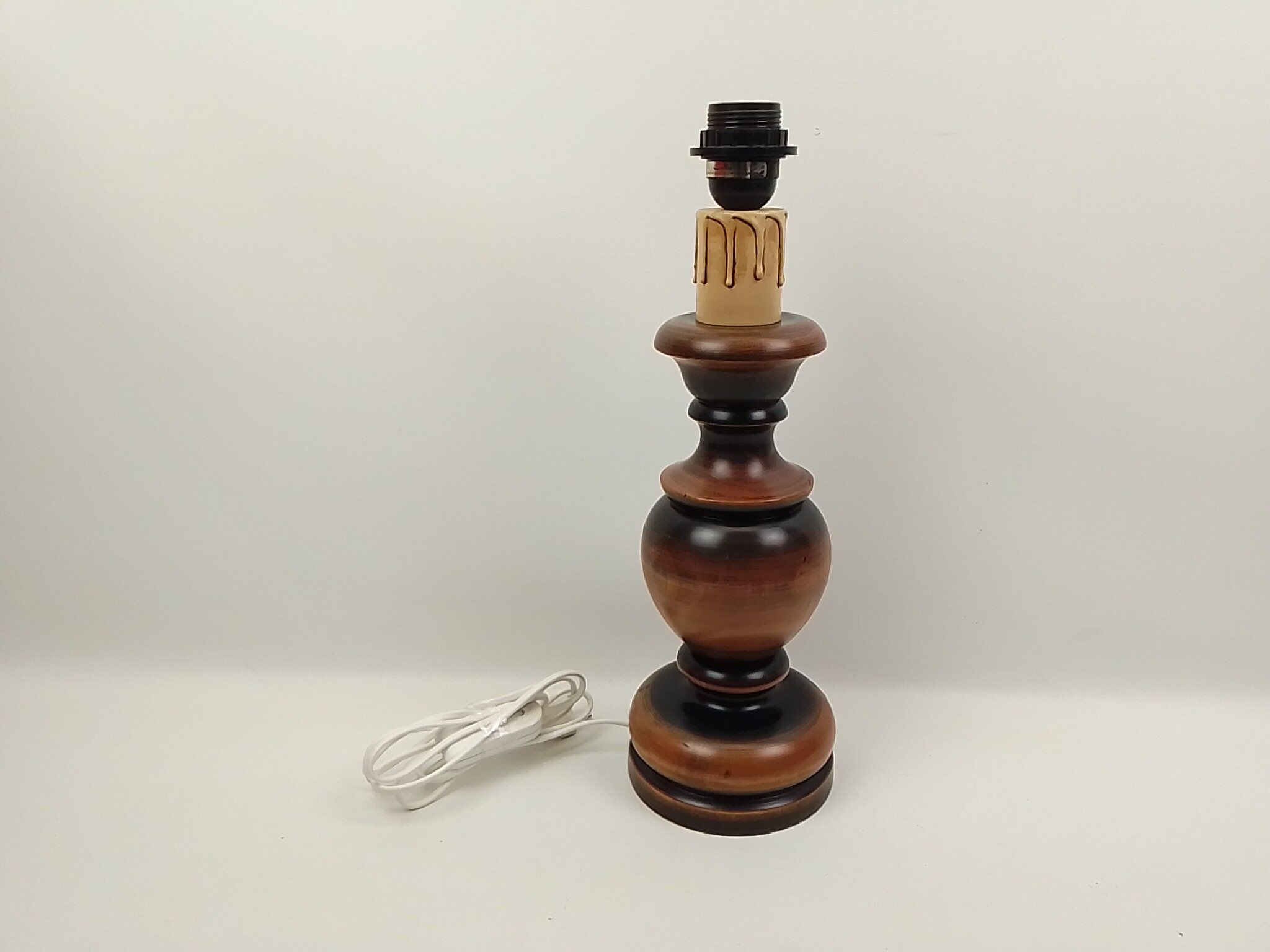 Wooden lamp foot 41 cm
