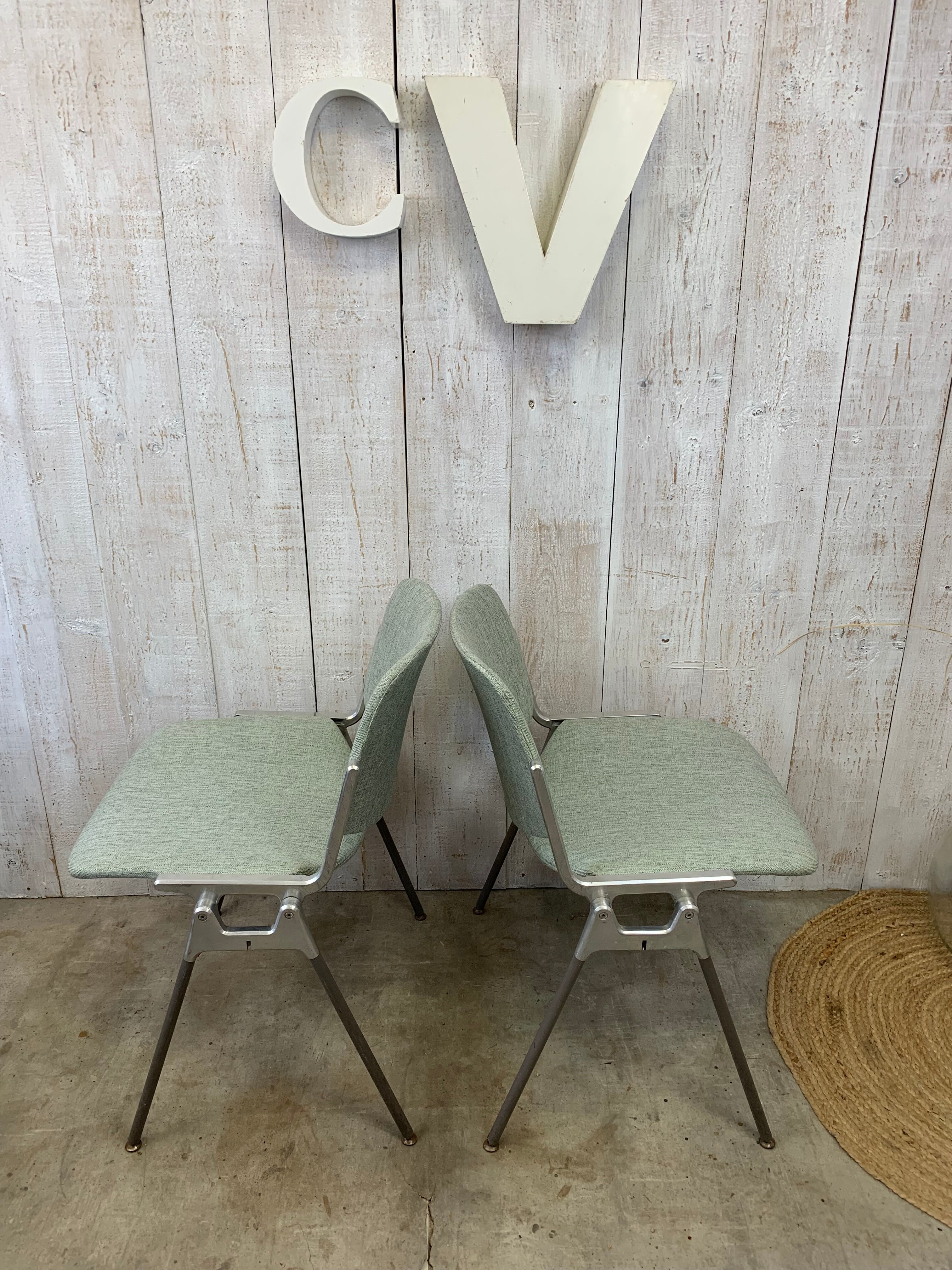 Series of 4 chairs by Giancarlo Piretti, Castelli 70