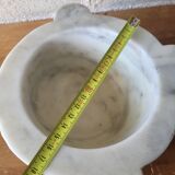 White marble mortar