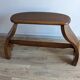 Old church organ bench in Art Nouveau style made of solid oak.