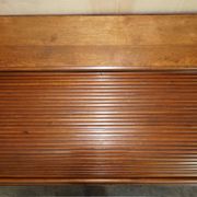 Shannon File Co drum desk in Victorian walnut with certificate.