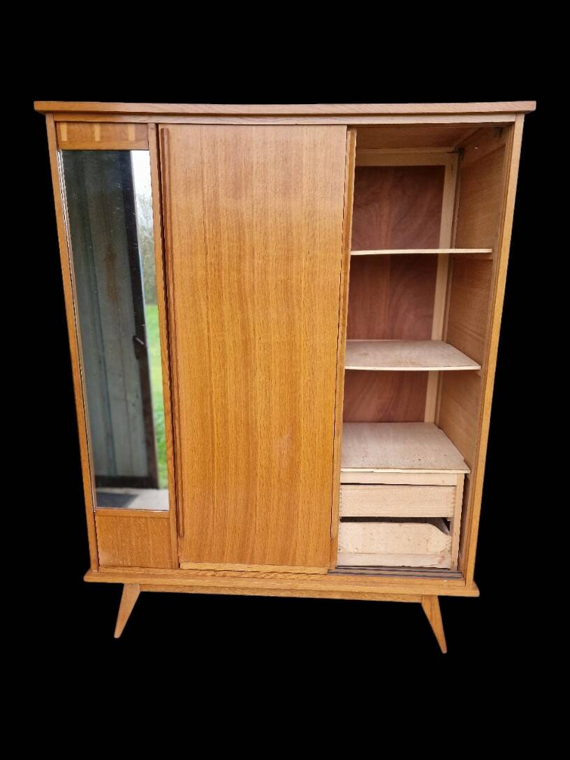 Armoire  pieds compas, vintage, années 60