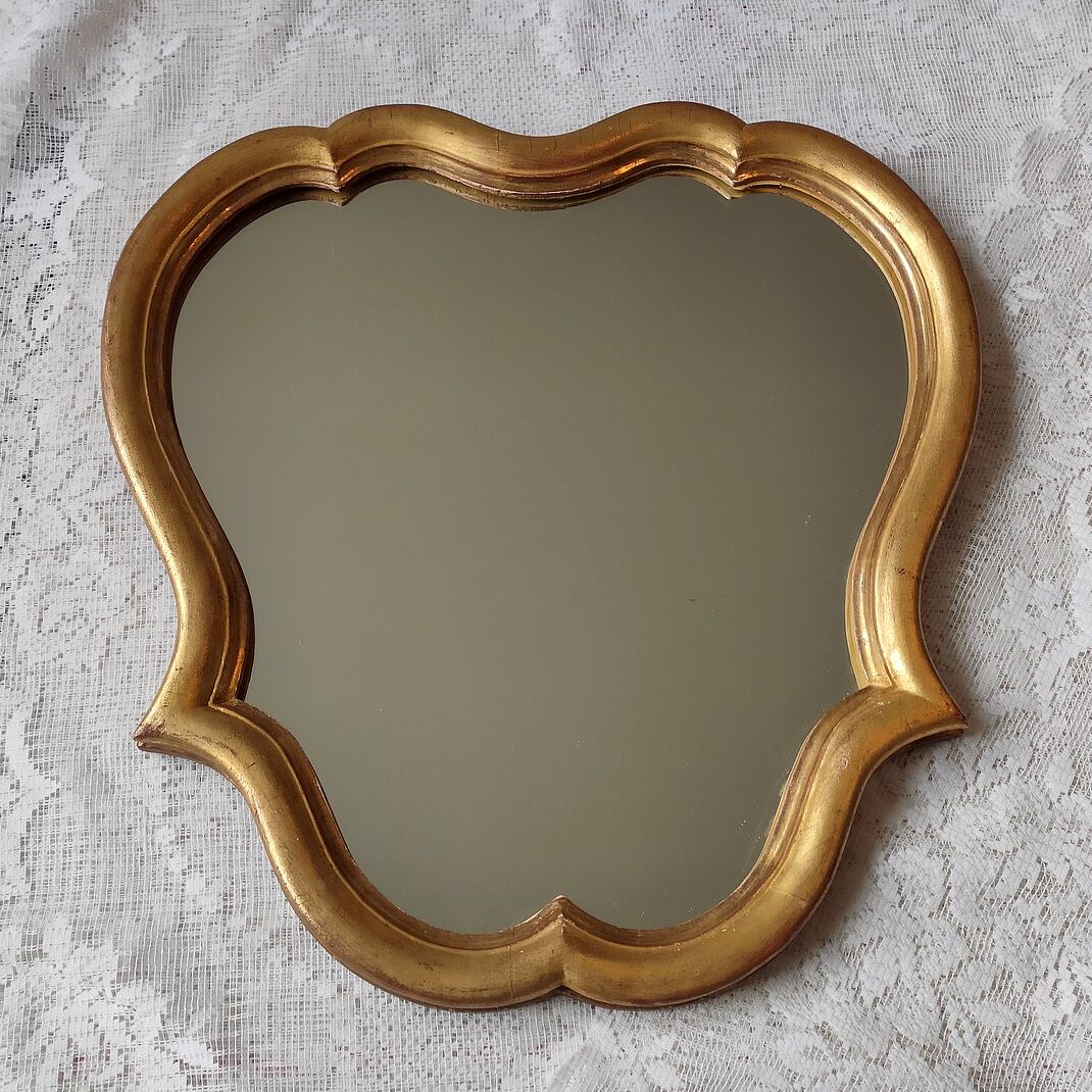 Wall mirror gilded wood