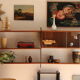 Modular wall shelf in teak – 1960s