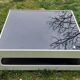 White and black square coffee table