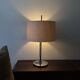 Lampe de table Staff Leuchten chrome et lin/coton, Germany 1970