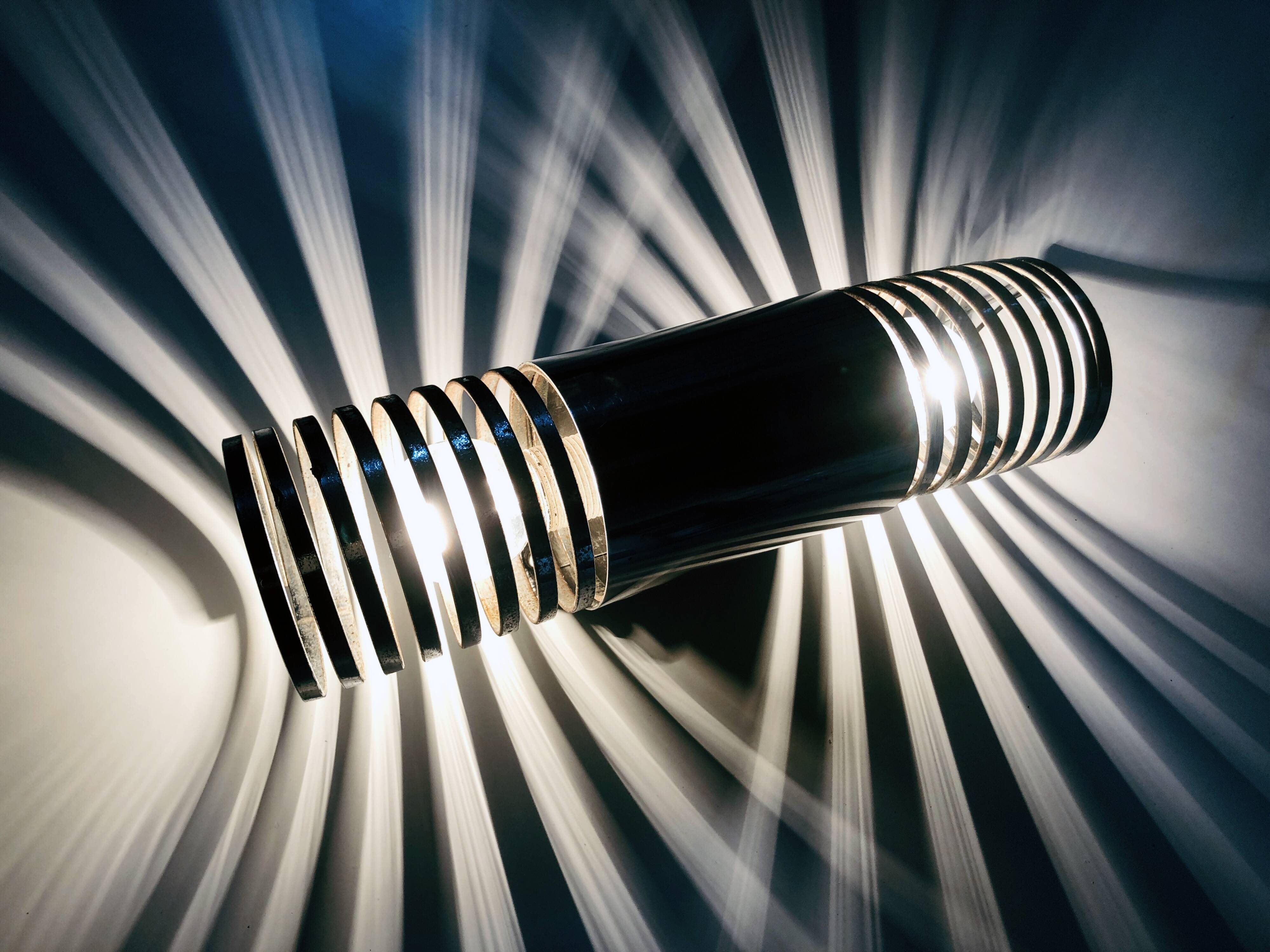 Vintage Wall Lamp • Spirals • Space Age • 1970