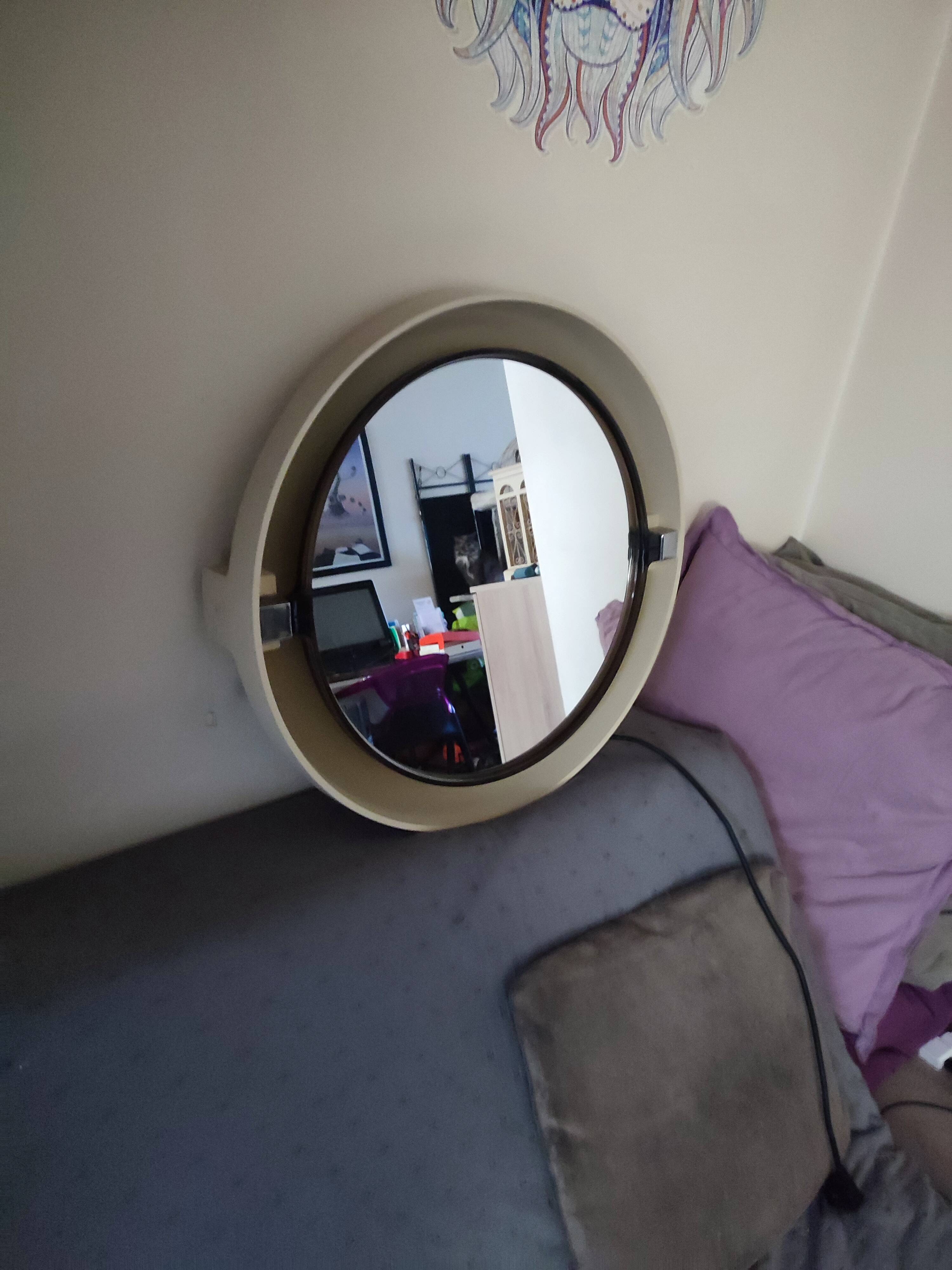 Vintage mirror alibert backlit pull-pull