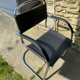Leather and chrome chair