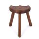 Wooden tripod stool, mountain folk art, 1950s
