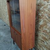 Teak library display case