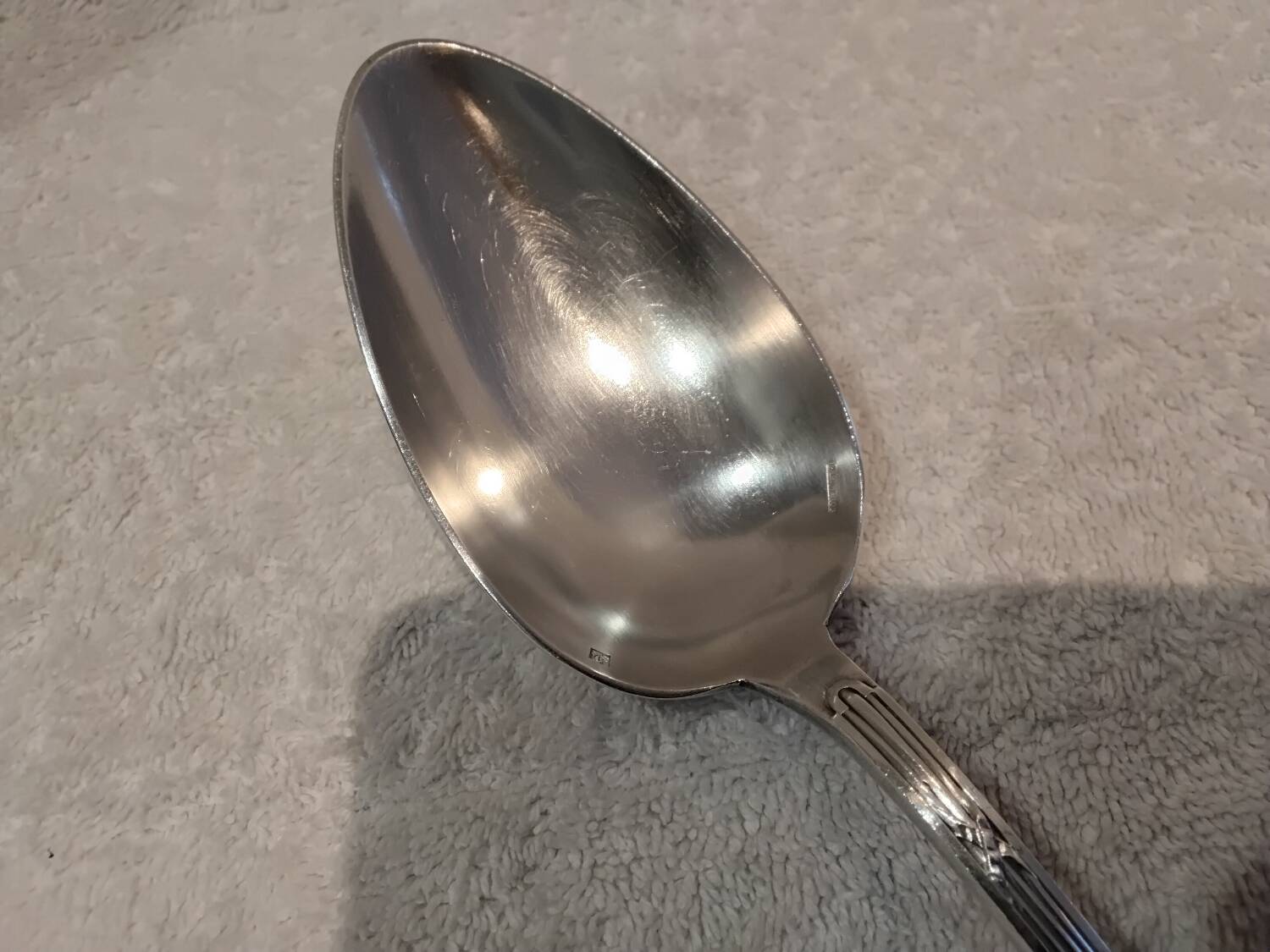 Stew spoon silver plated goldsmith Boulenger Marie Antoinette