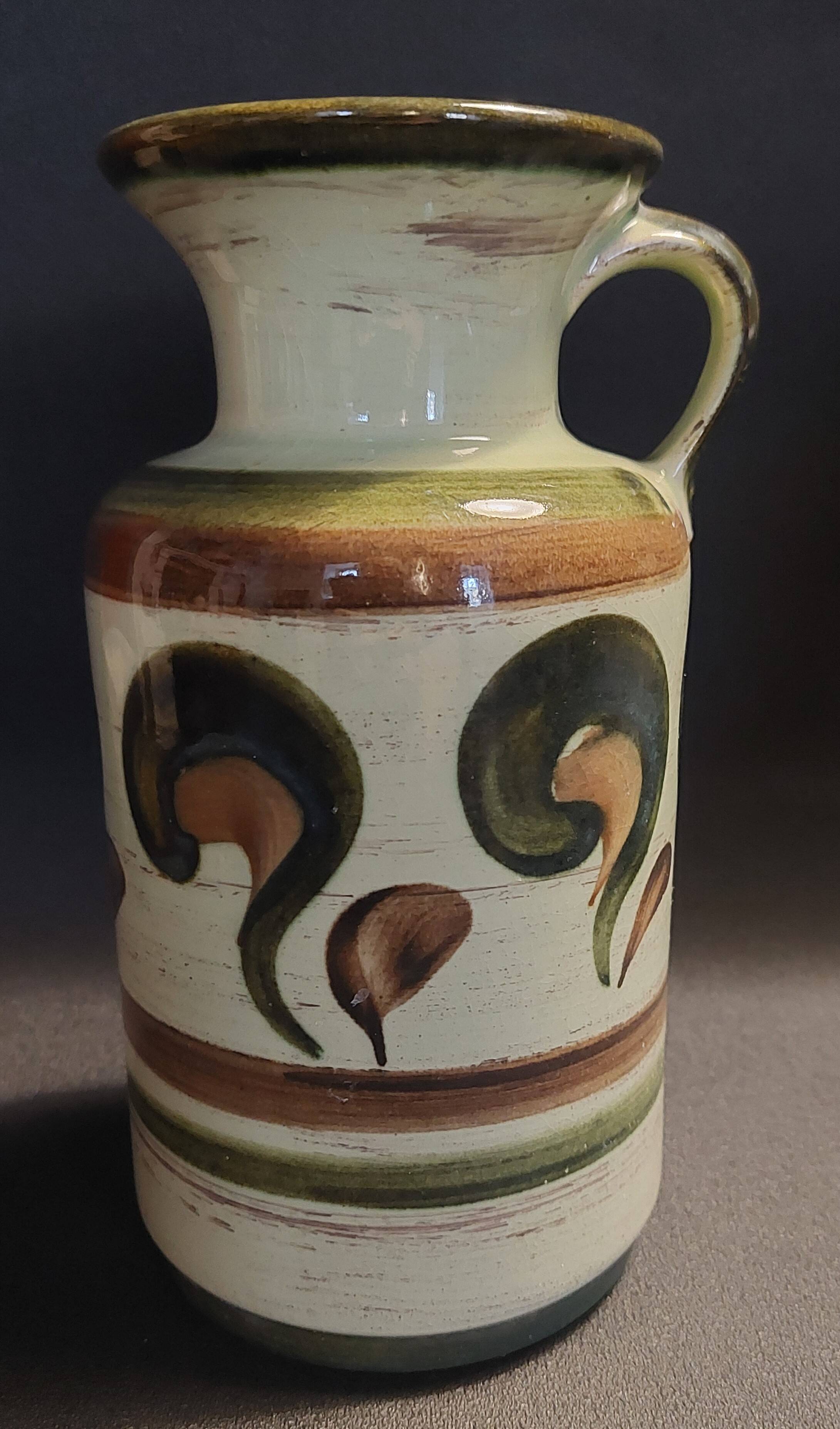 Vintage ceramic vase Jasba West Germany 1970s