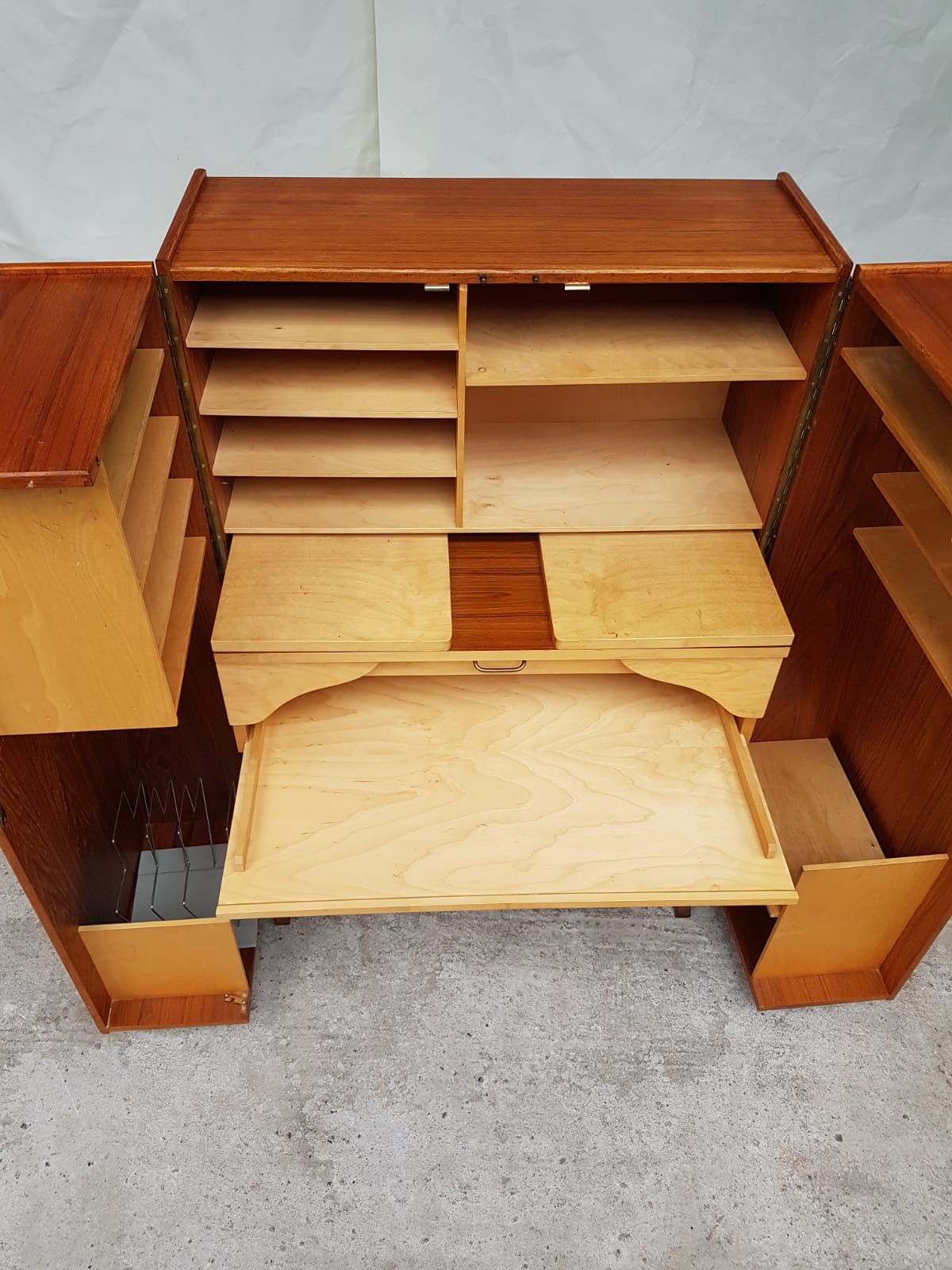 Mid century Norwegian desk-in-a-box by Pfeiffer