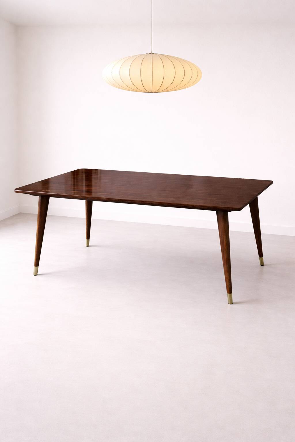 Vintage extendable table from the 1960s in formica with a Scandinavian rosewood effect.