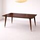 Vintage extendable table from the 1960s in formica with a Scandinavian rosewood effect.