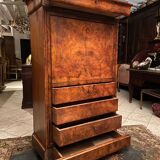 Writing desk of the nineteenth Louis-Philippe in mahogany with secret drawers