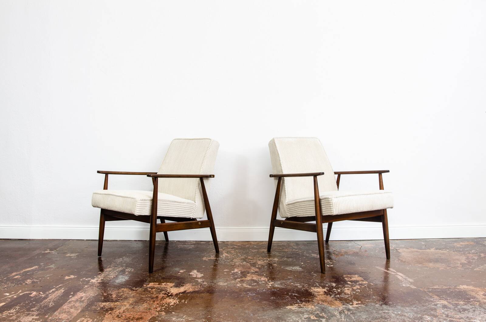 Customizable Pair Of Mid Century Armchairs, 1960's