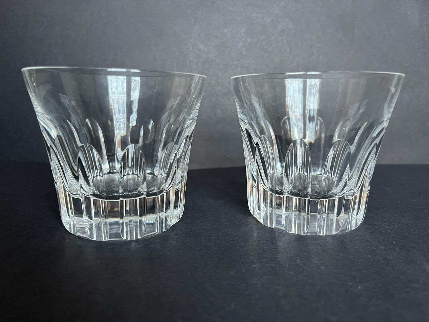 2 Baccarat whisky glasses
