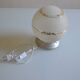 Art deco frosted glass ball table lamp