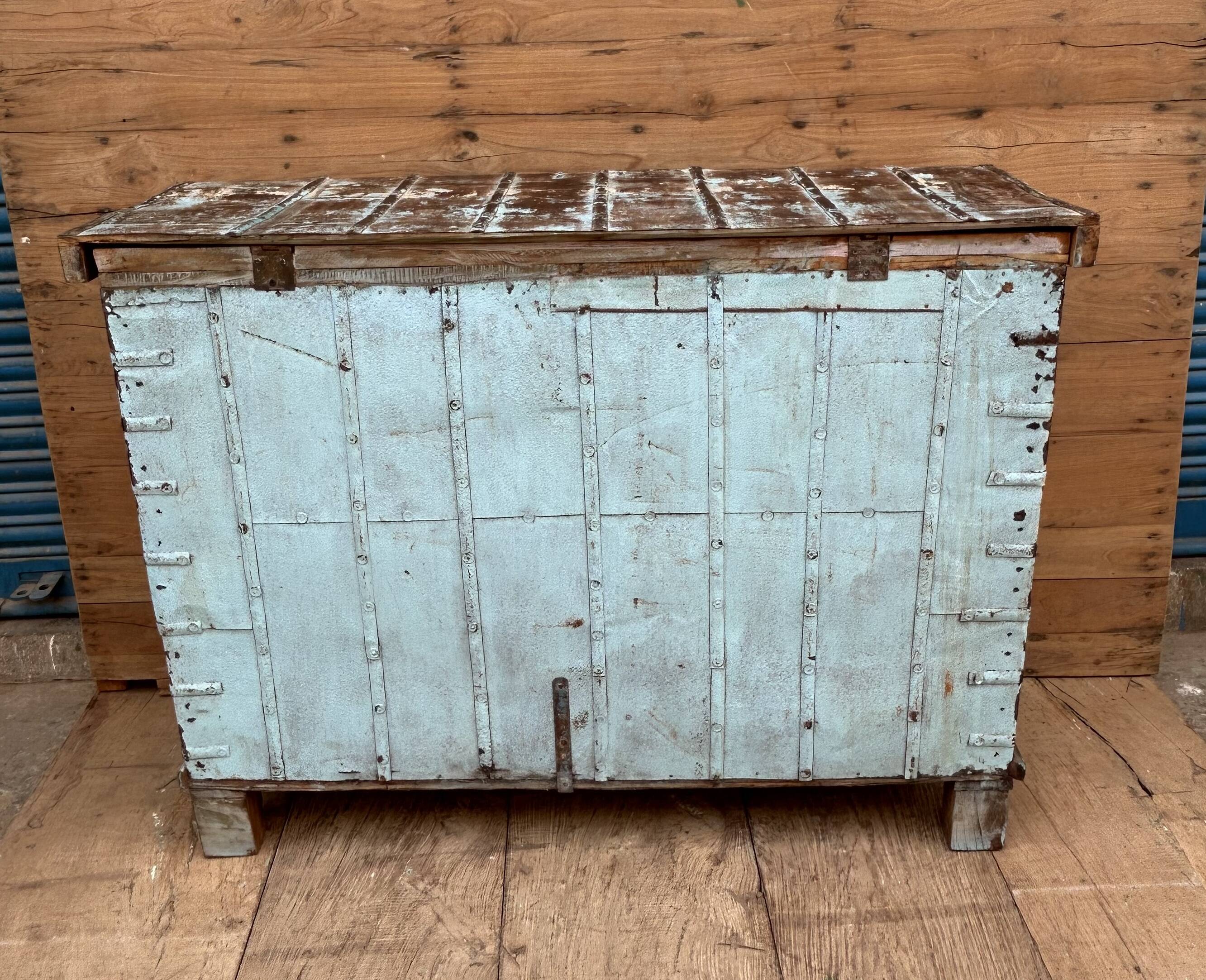 console - Burmese teak wedding chest