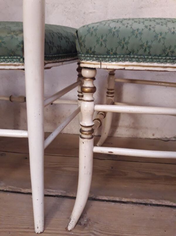 Paire de chaises Napoléon III anciennes dites de musique