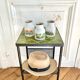 Vases en grès décor herbier