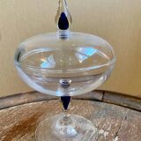 Decorative Sugar Bowl & Bonbonnière – Cristal d'Arques "Venice Sapphire"