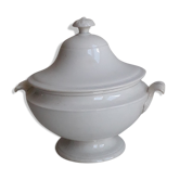 White porcelain soup bowl from Creil & Montereau - xixth century