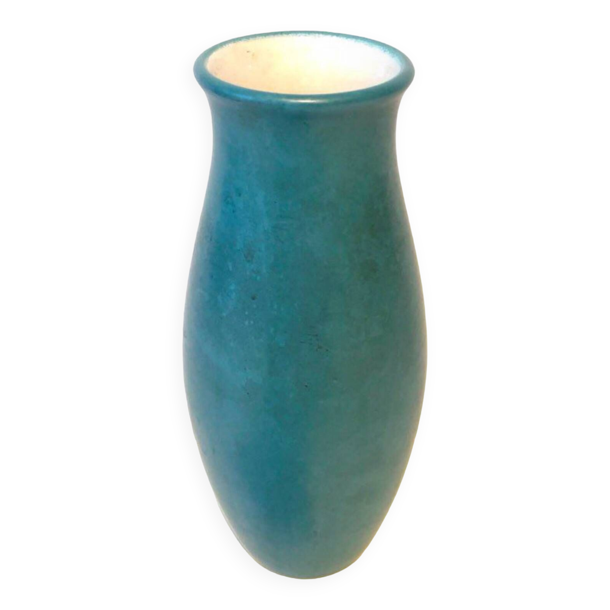 Turquoise ceramic vase