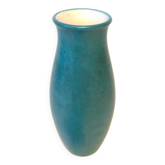 Turquoise ceramic vase