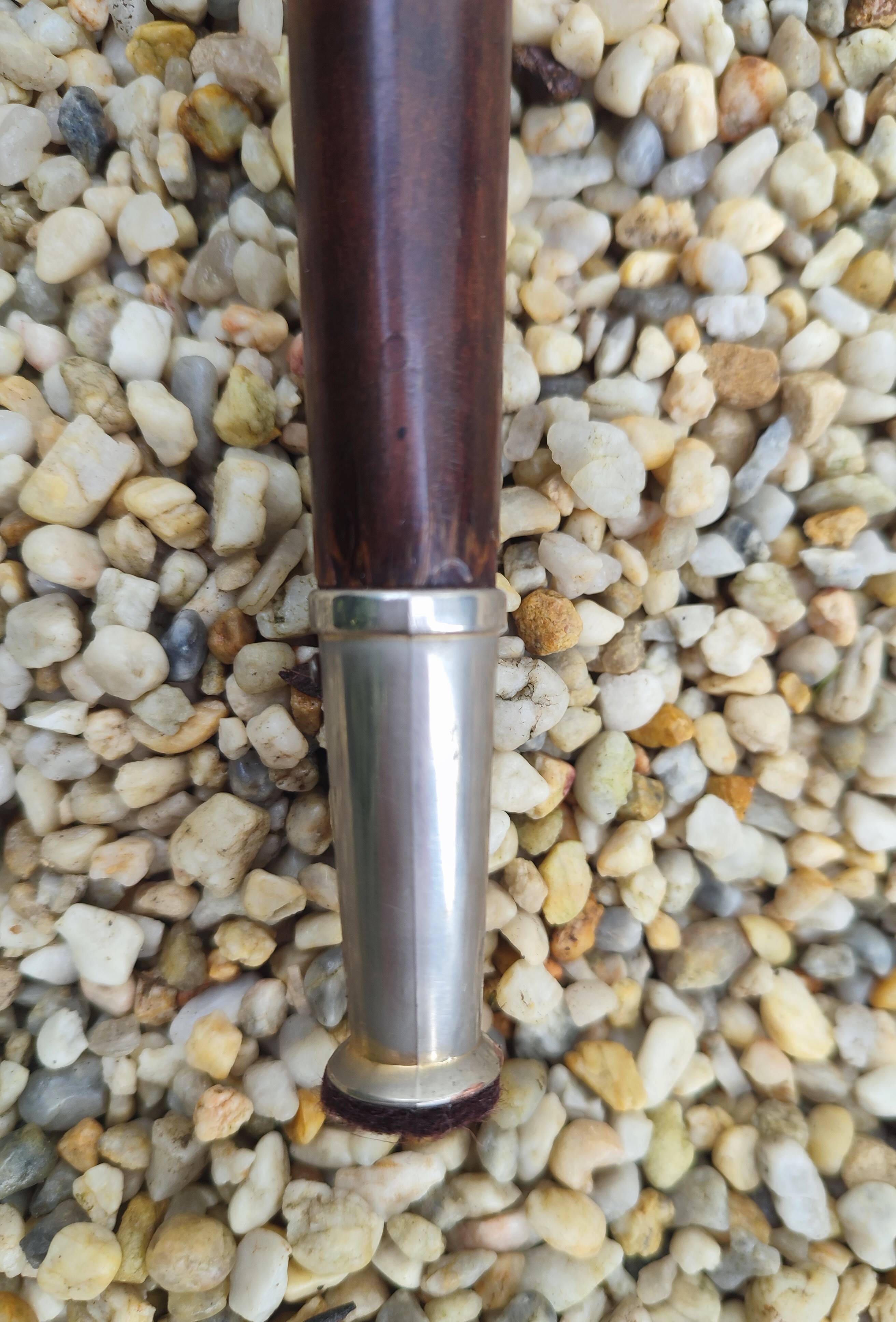 Set of 4 Vintage Mid-Century Modern Chairs with Tapered Legs and Metal Sabers -