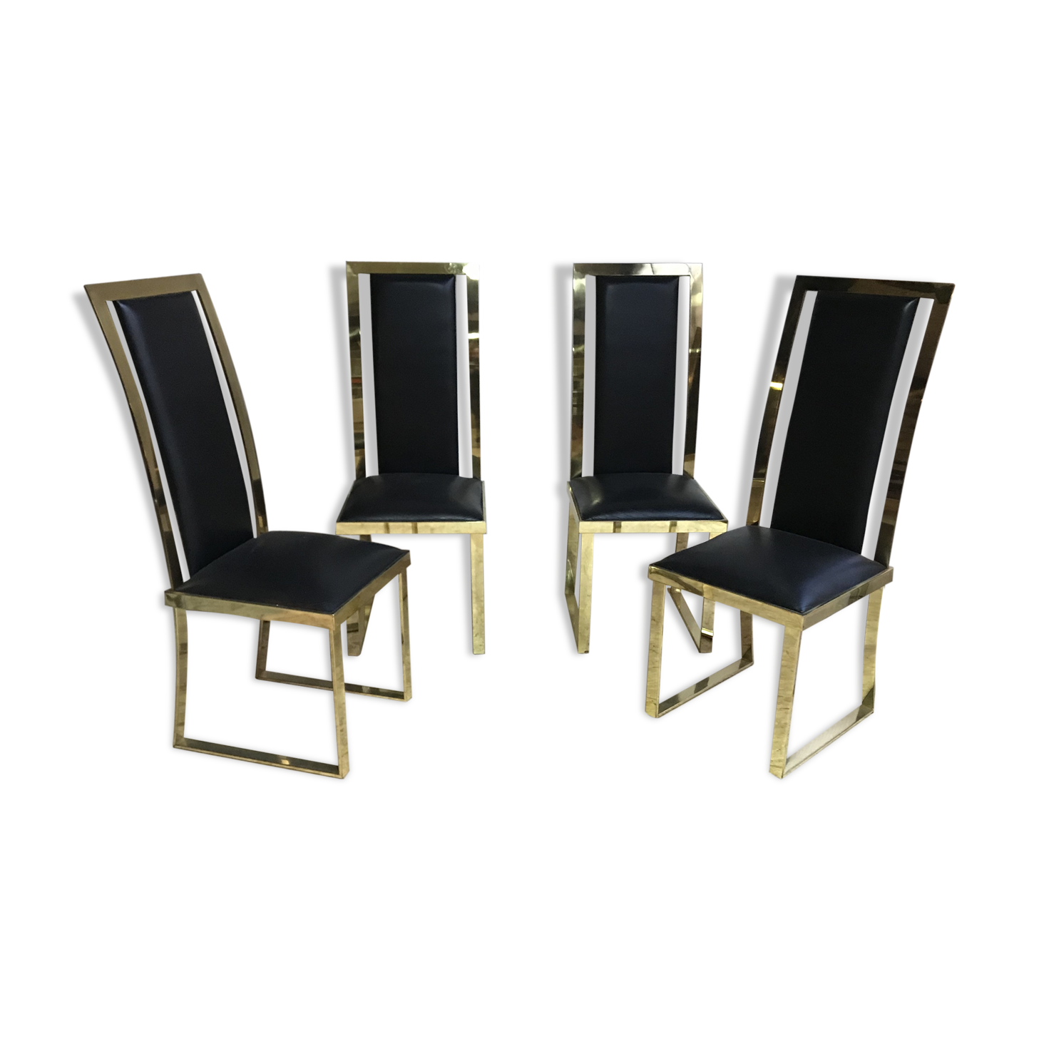 4 Michel Mangematin chairs, 1970