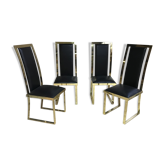 4 Michel Mangematin chairs, 1970