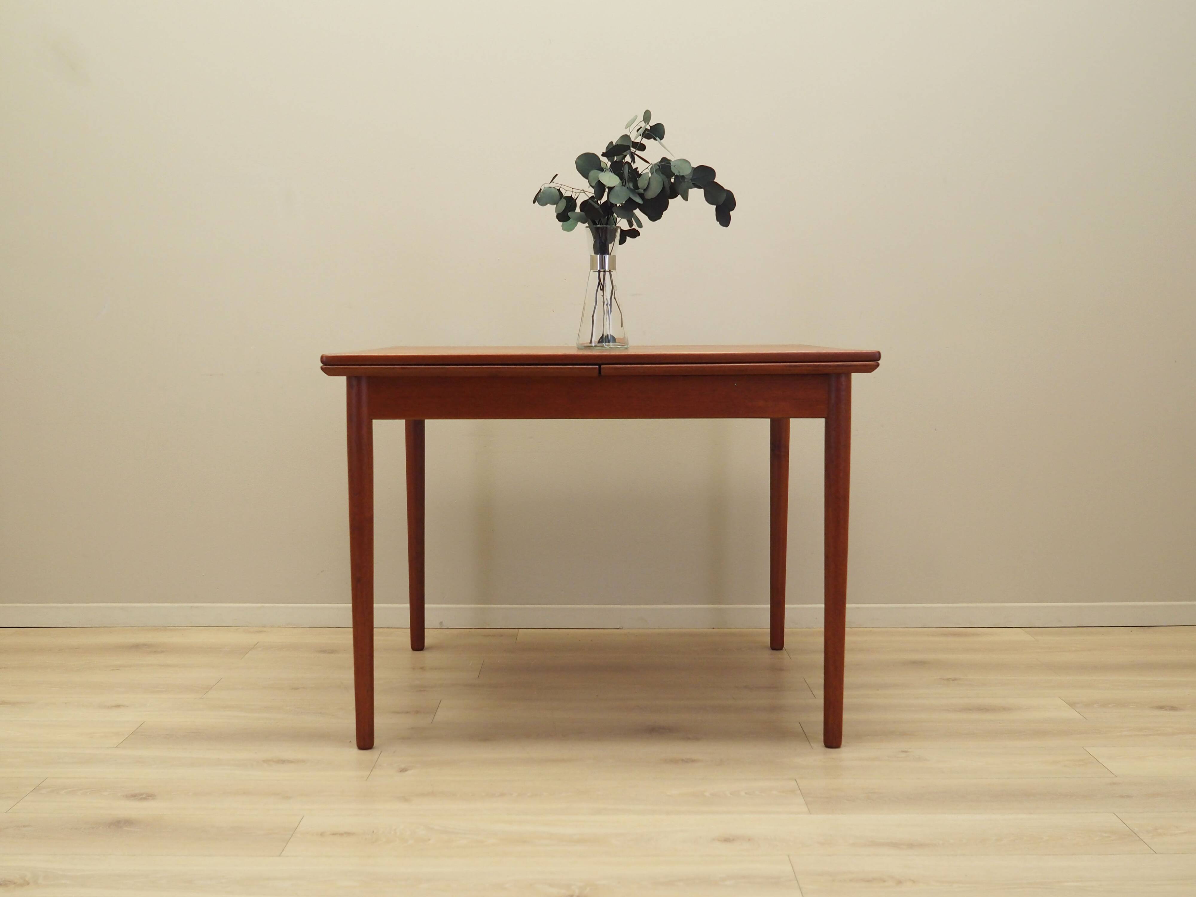 Teak table, Danish design, 1970s, production: Denmark